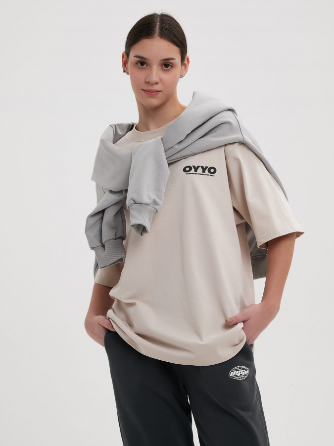 Футболка OYYO 2K25 бежевая L